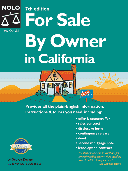 Title details for For Sale By Owner in California by George Devine - Available